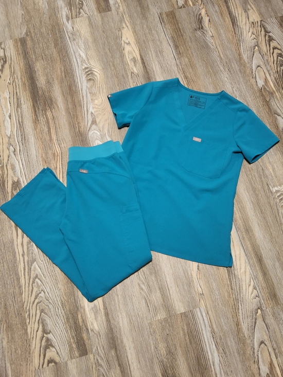 Figs Other - Figs Teal Medical Scrub Set - Top & Pants